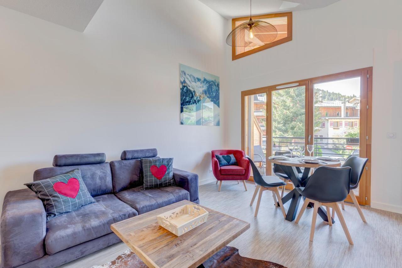 La Poudreuse - Duplex Avec Balcon Vue Montagne - Flumet Exterior photo